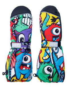 Варежки текстильные для мальчиков PlayToday, цветной, 15 (122-128 см)