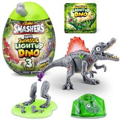 Игровой набор Zuru Smashers Dino JURASSIC mini, свет 74107