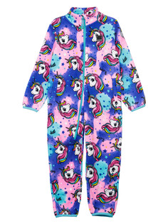 Комбинезон трикотажный для девочек PlayToday, цветной, 122