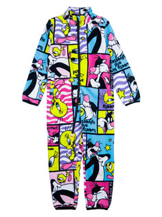 Комбинезон трикотажный для девочек PlayToday, цветной, 104