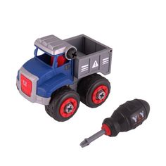 Машинка Maxitoys конструктор PITSTOP Building Blocks с отверткой в коробке PS-2023-2A-2