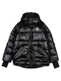 Куртка текстильная с полиуретановым покрытием для девочек PlayToday, черный, 164