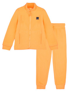 Комплект трикотажный для девочек PlayToday: толстовка, брюки, красный, 98