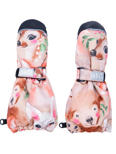 Варежки детские PlayToday текстильные для девочек PlayToday, цветной, 11 (74-80 см)