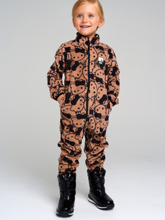 Комбинезон трикотажный для девочек PlayToday, цветной, 110