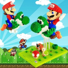 Конструктор 3D из миниблоков Balody LP Супер Марио летит на драконе 3300 эл BA200574