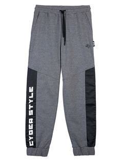 Брюки трикотажные для мальчиков PlayToday, черный, 128