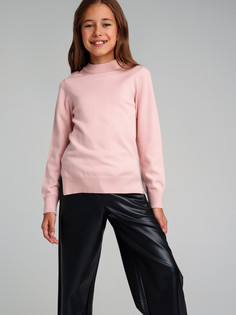 Джемпер трикотажный для девочек PlayToday, светло-розовый, 152