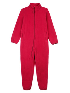 Комбинезон трикотажный для девочек PlayToday, малиновый, 122