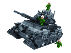 Конструктор 3D из миниблоков RTOY Любимые игрушки Танк 1350 элементов - JM9910-2