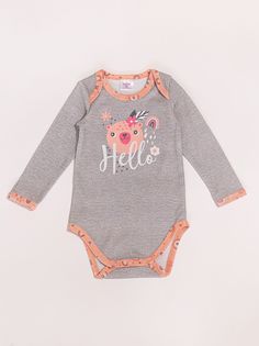 Боди детское Batik 02016_BAT, серый, 68 Батик