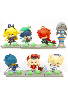 Фигурки StarFriend Геншин Импакт Genshin Impact 7 в 1 6-9 см