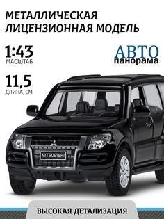 Машинка инерционная Автопанорама 1:43 Mitsubishi Pajero 4WD Tubro, черный