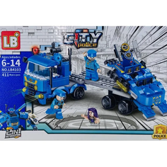 3D конструктор LB+ Сити Полицейский участок, 411 дет LB4103