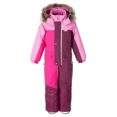 Комбинезон детский KERRY K23427, бордовый, розовый, 128