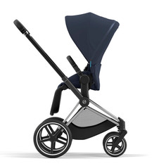 Коляска прогулочная, шасси Cybex Priam-4-mix-р, DarkNavy СР4-Р-Chrome-Black-DarkNavy