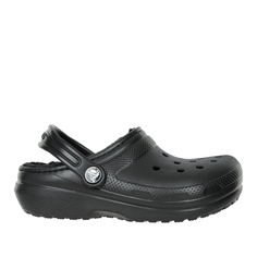 Сабо crocs classic lined clog k black/black 28/eu