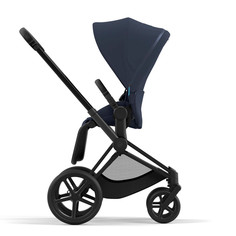 Коляска прогулочная, шасси Cybex Priam-4-mix-р, DarkNavy СР4-Р-MattBlack-DarkNavy