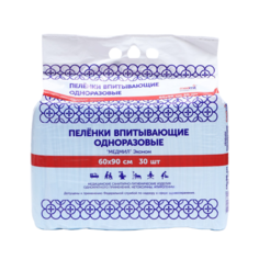 Пеленки впитывающие одноразовые «Medmil» Эконом, 60*90 30 шт.