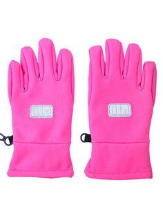 Перчатки текстильные для девочек PlayToday, фуксия, 13 (98-104 см)