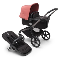 Коляска 2 в 1 Bugaboo Fox 5 GRAPHITE/MIDNIGHT BLACK/SUNRISE RED в комплекте