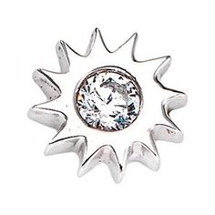 Моносерьга из серебра AMEN EB28, фианит Amen.