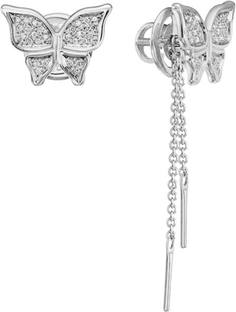 Серьги из белого золота Империал S02387-220, бриллиант Imperial