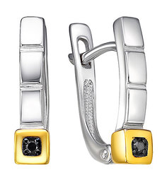 Серьги из серебра Империал S1456/Ag-605POZ, бриллиант Imperial