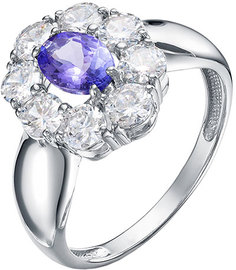 Кольцо из серебра р. 17,5 Империал K2209/Ag-618, танзанит\фианит Imperial