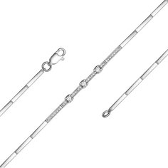 Браслет из белого золота р. 18 Империал B2893-220, бриллиант Imperial