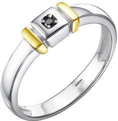 Кольцо из серебра р. 18,5 Империал K1455/Ag-605POZ, бриллиант Imperial