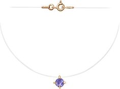 Колье из красного золота 38 см Империал L0606-108, танзанит Imperial