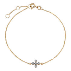 Браслет из желтого золота р. 17 Apart 01070567-9CH, бриллиант