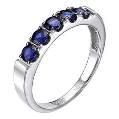 Кольцо из белого золота р. 16,5 Империал K1651-202, сапфир Imperial