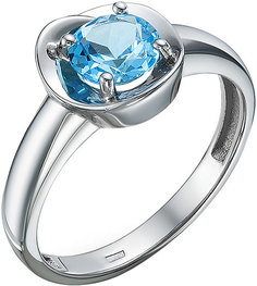 Кольцо из серебра р. 19 Империал K1265/Ag-607/17, топаз Imperial