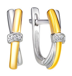 Серьги из серебра Империал S1459/Ag-620POZ, бриллиант Imperial