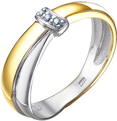 Кольцо из серебра р. 16 Империал K1459/Ag-620POZ, бриллиант Imperial