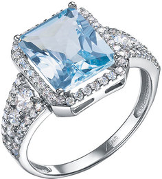 Кольцо из серебра р. 17 Империал K2255/Ag-687/20, топаз\фианит Imperial