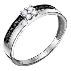 Кольцо из белого золота р. 18 Империал K2843-225, бриллиант Imperial