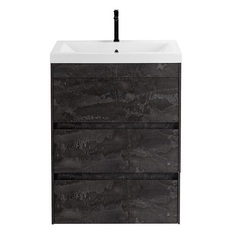 Тумба под раковину Art&Max FAMILY-M Family-M-580-3C-PIA-IS напольная, Iron Stone