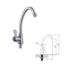 Смеситель для кухонной мойки Potato P4175