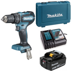 Ударная дрель-шуруповерт аккумуляторная Makita 50Нм 18В LXT Li-Ion 1x5Ач DHP485RT