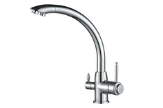 Кухонный смеситель Zorg серия Steel Hammer SH 699 CR хром, под фильтр, поворотный