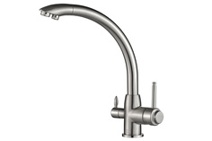 Кухонный смеситель Zorg серия Steel Hammer SH 699 SATIN матовый, под фильтр, поворотный