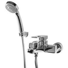 Смеситель для ванны и душа Elghansa 2322245 CR из латуни с душевой лейкой и шлангом 150 см