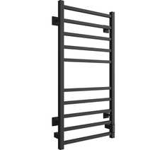 Электрический полотенцесушитель лесенка Двин L plaza neo 100/50 el, чёрный матовый