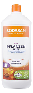 Жидкое мыло для мытья полов Sodasan без запаха 1 л