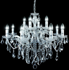 Подвесной светильник Ideal lux Florian макс.12x40Вт Е14 Хром Металл/Хру035604