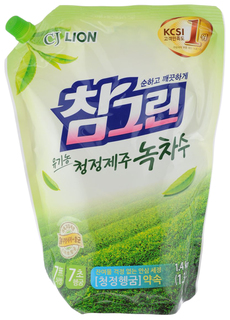 Средство для мытья посуды CJ Lion зеленый чай 1340 мл