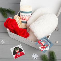 Набор подарочный «Новый год: Warm winter wishes» полотенце и аксессуары Этель